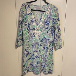 Lilly Pulitzer Marina Dress in Nice Ink Large